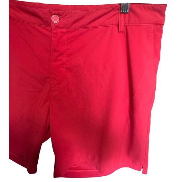 Rhone Resort Shorts Unlined Stretchy Chino Style Pockets In Red Size 40 - Picture 7 of 13